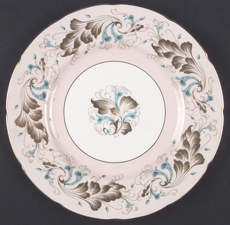 Strange Orchid (Pink & White Background) Dinner Plate by Coalport-1