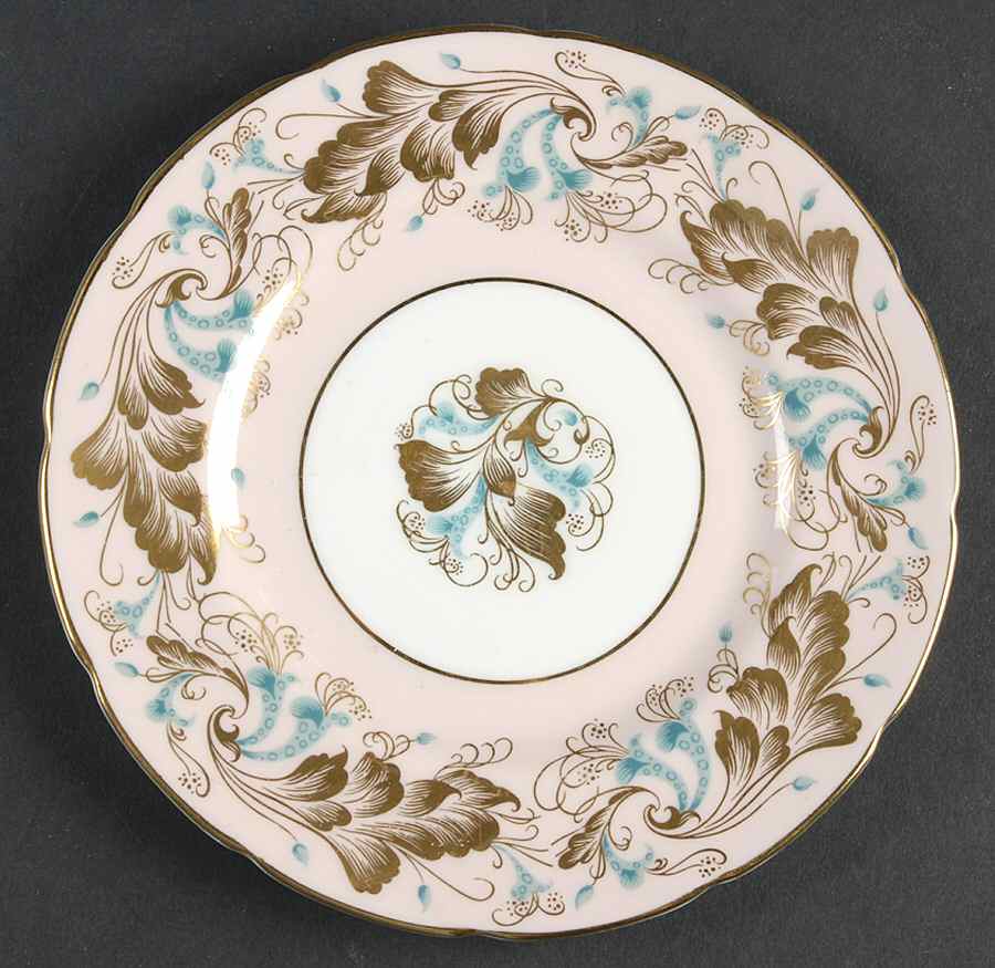 Strange Orchid (Pink & White Background) Bread & Butter Plate by Coalport-1