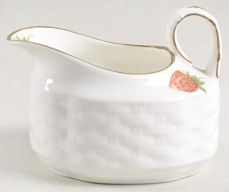 Strawberry (Scalloped) Creamer by Coalport-1