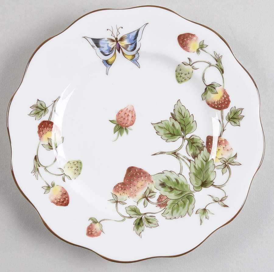 Strawberry (Scalloped) Dessert/Pie Plate by Coalport-1