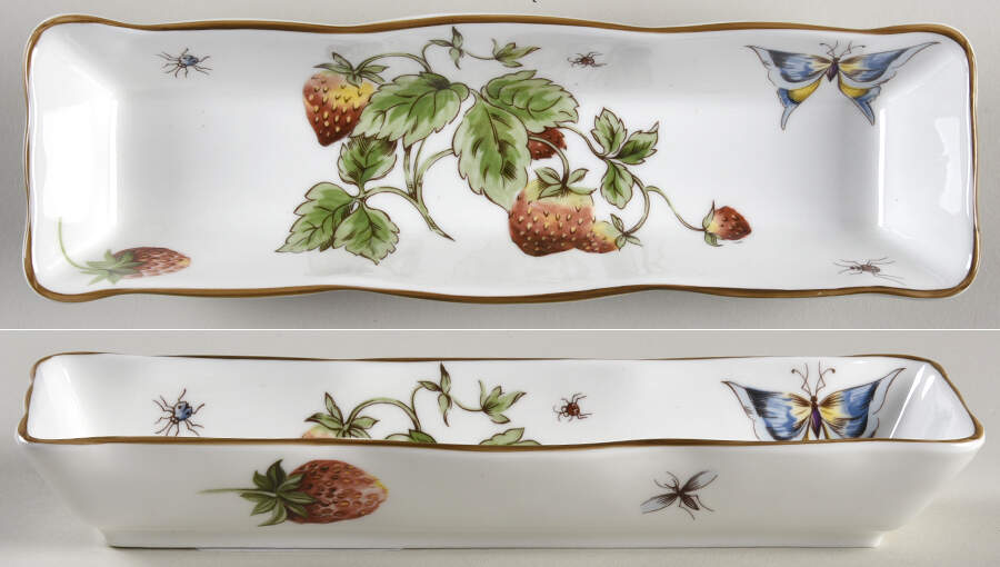 Strawberry (Scalloped) Mint Tray by Coalport-1