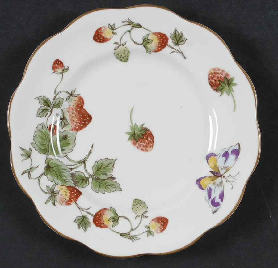 Strawberry (Scalloped) Salad Plate by Coalport-1