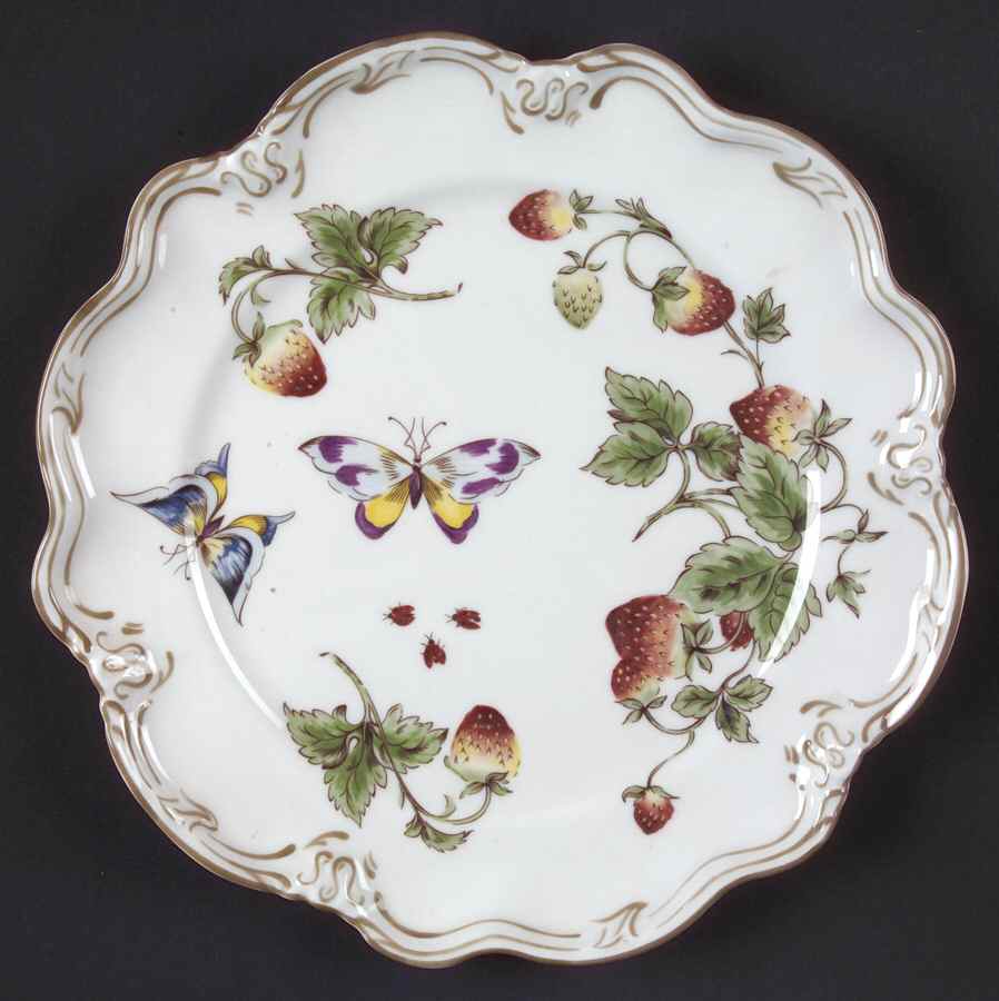 Strawberry (Scalloped) Sheffield Dessert Plate by Coalport-1