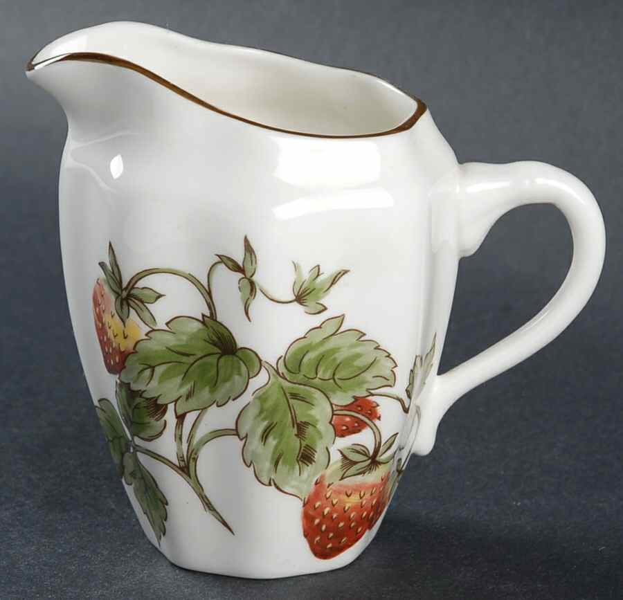 Strawberry (Scalloped) Creamer by Coalport-1
