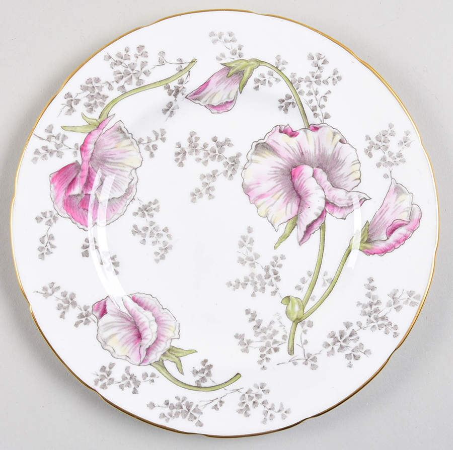 Sweet Pea Salad Plate by Coalport-1