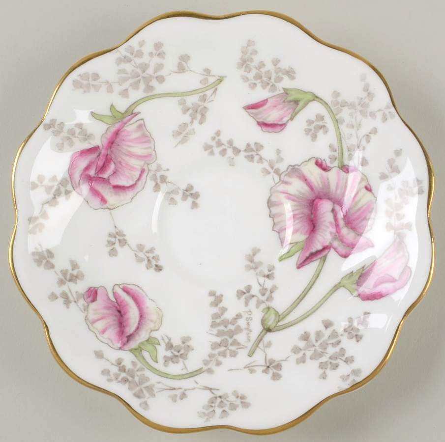 Sweet Pea Saucer for Flat Cup by Coalport-1