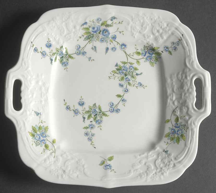 Tintern Square Handled Cake Plate by Coalport-1
