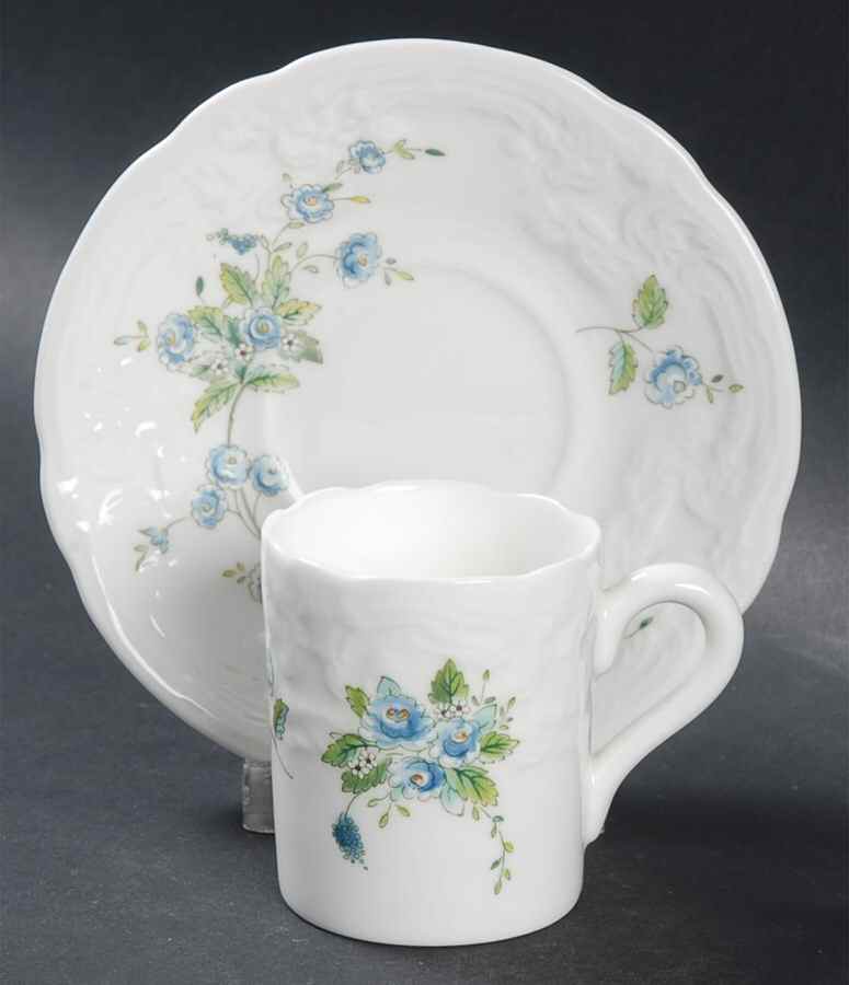 Tintern Flat Demitasse Cup & Saucer Set by Coalport-1