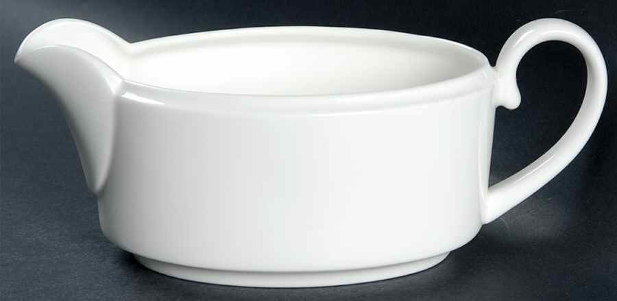 Tiffany White Gravy Boat by Coalport-1