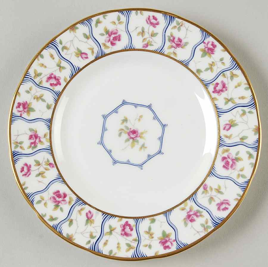 Trellis Rose Bread & Butter Plate by Coalport-1