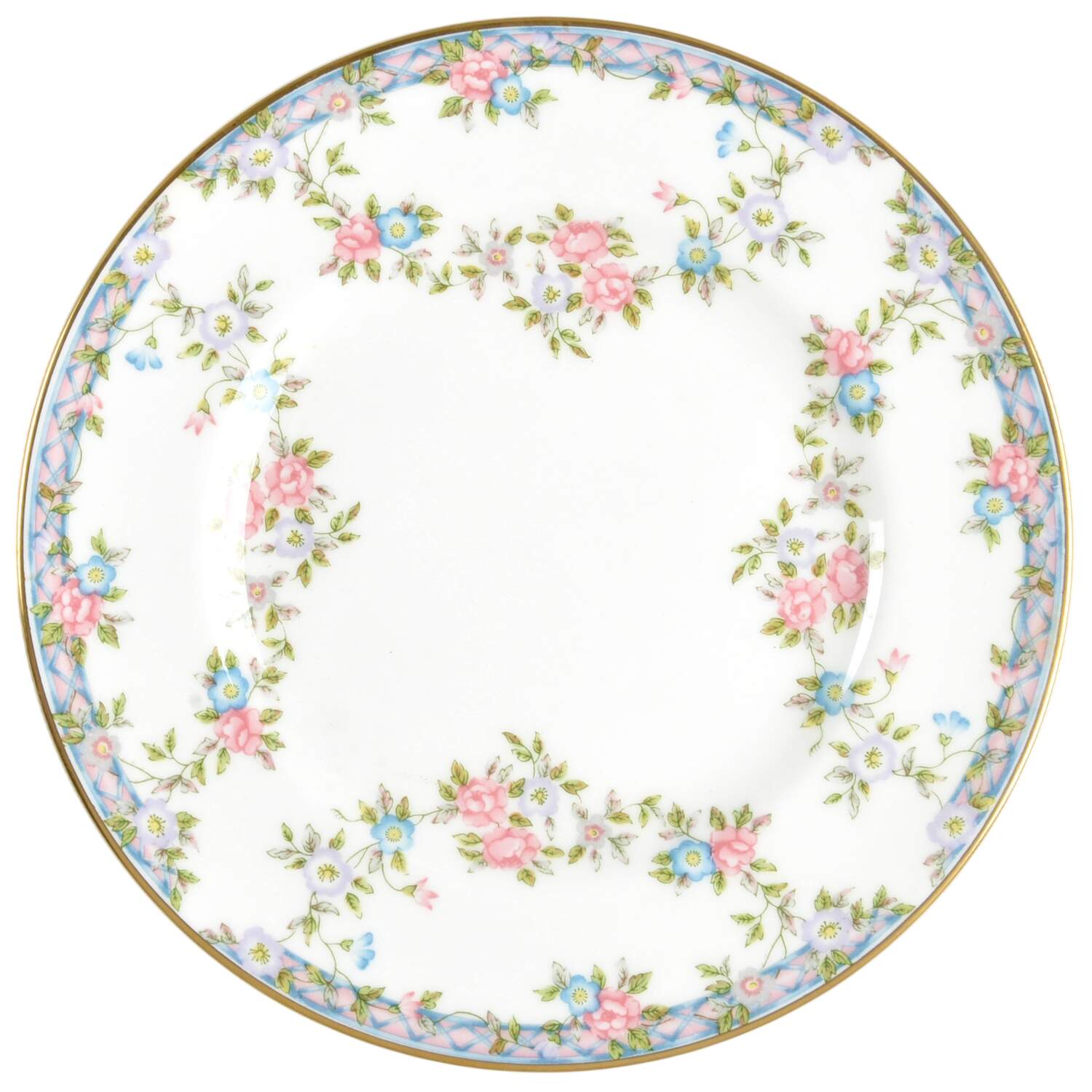 Trellis Rose Bread & Butter Plate by Coalport-1