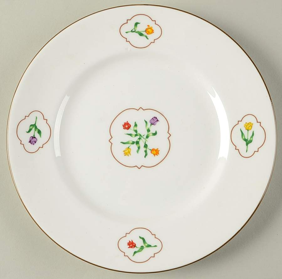 Tulip Medallion Salad Plate by Coalport-1