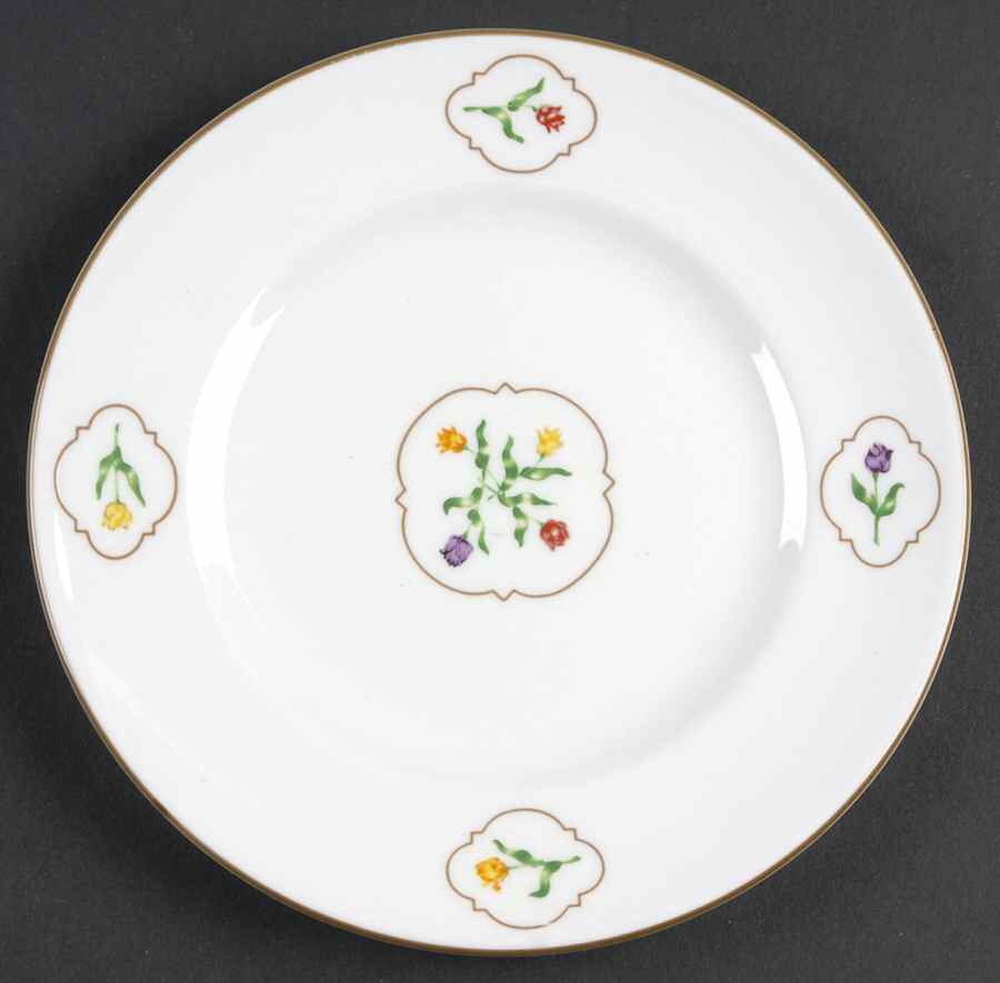 Tulip Medallion Bread & Butter Plate by Coalport-1