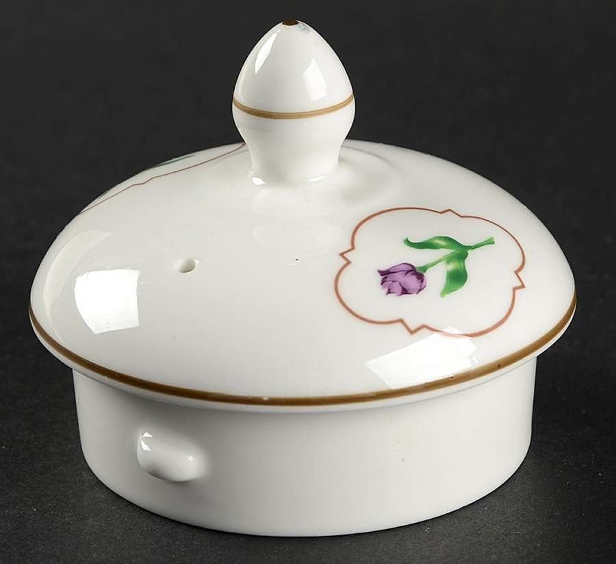 Tulip Medallion Lid for Coffee Pot by Coalport-1