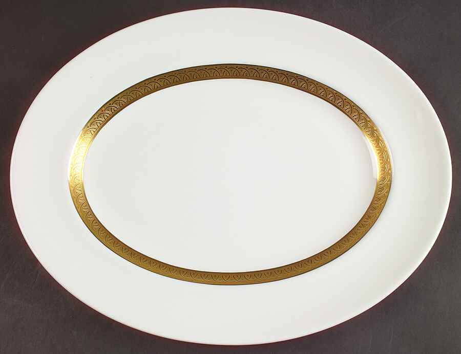 Val D'Or 14" Oval Serving Platter by Coalport-1