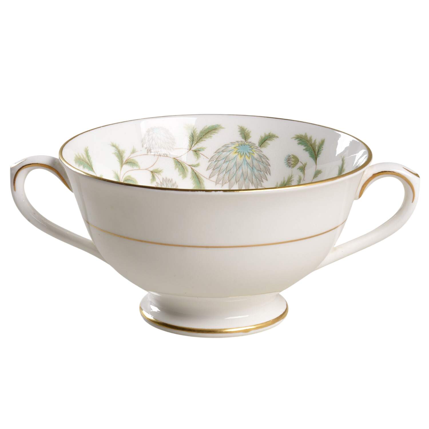 Waltz of The Flowers Footed Cream Soup Bowl by Coalport-1