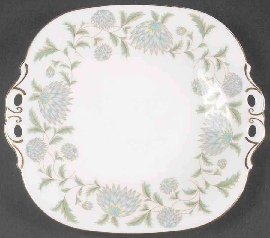 Waltz of The Flowers Square Cake Plate by Coalport-1