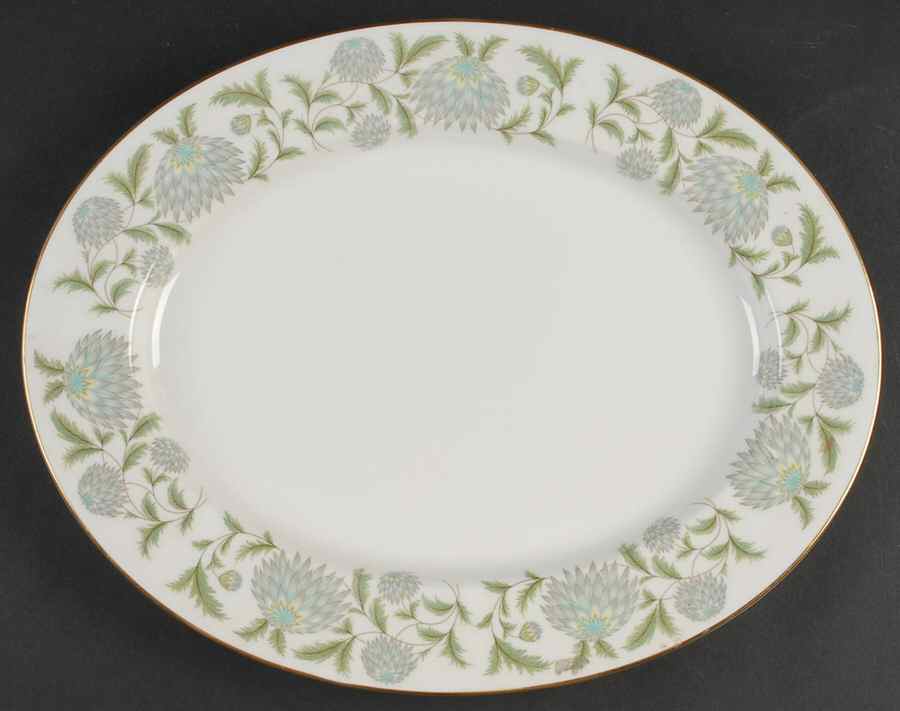Waltz of The Flowers 14" Oval Serving Platter by Coalport-1