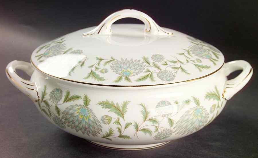 Waltz of The Flowers Round Covered Vegetable by Coalport-1