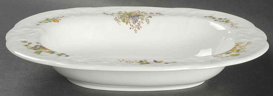 Wenlock Fruit 9" Oval Vegetable Bowl by Coalport-1