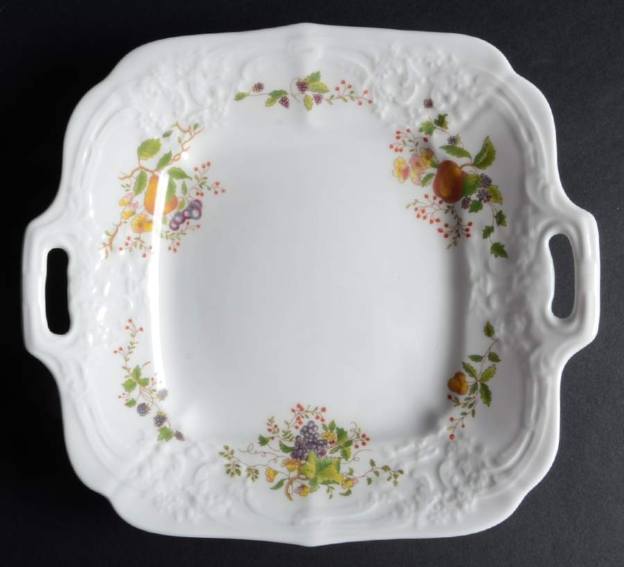 Wenlock Fruit Handled Cake Plate by Coalport-1