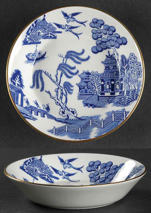 Willow Fruit/Dessert (Sauce) Bowl by Coalport-1