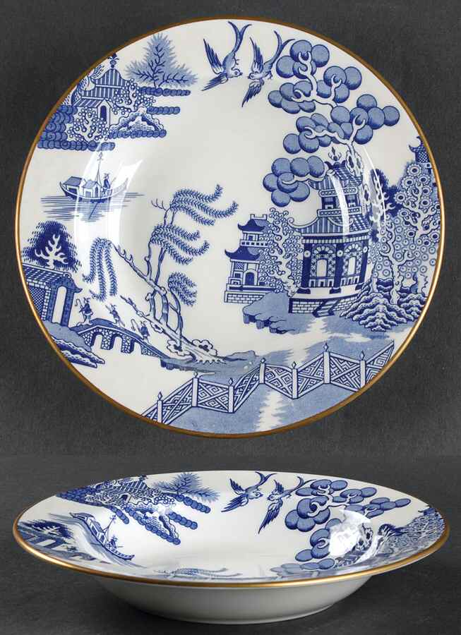 Willow Rim Soup Bowl by Coalport-1