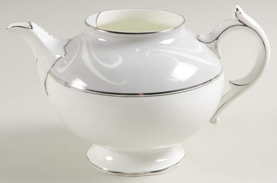 York Gray Teapot No Lid by Coalport-1