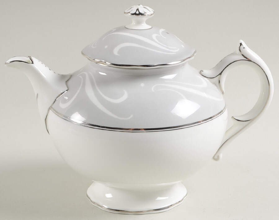 York Gray Teapot & Lid by Coalport-1
