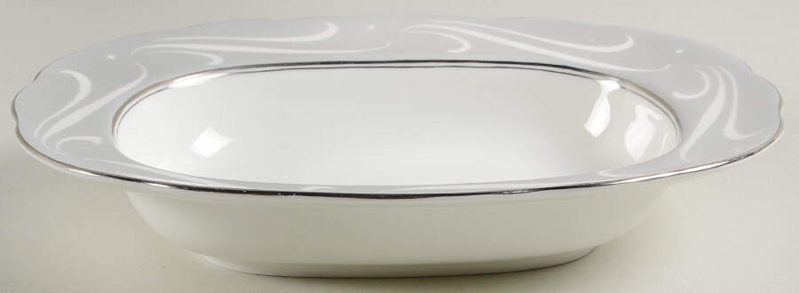 York Gray 9" Rectangular Vegetable Bowl by Coalport-1