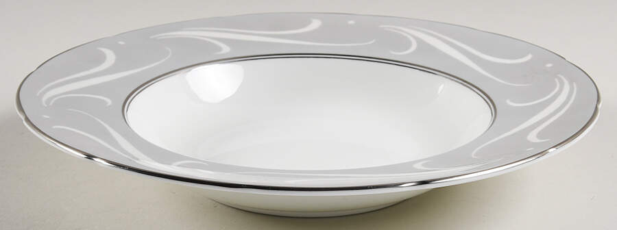 York Gray Rim Soup Bowl by Coalport-1