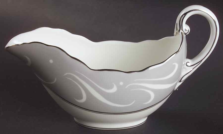 York Gray Gravy Boat by Coalport-1