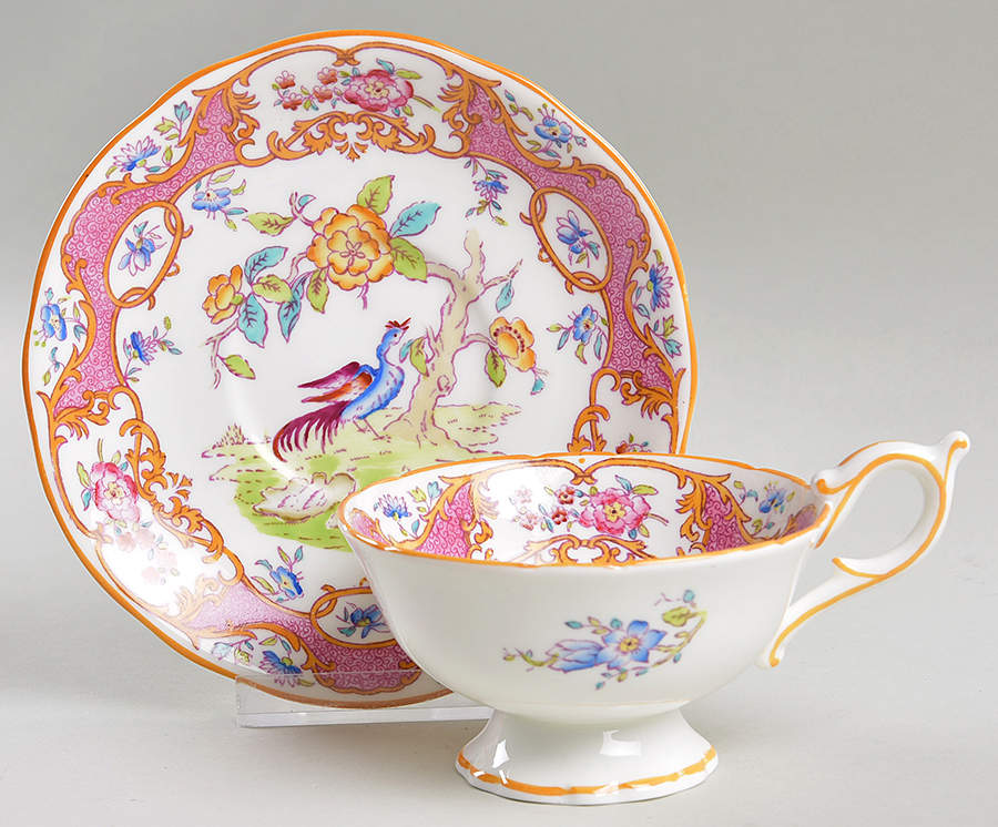 Z3137 Footed Cup & Saucer Set by Coalport-1