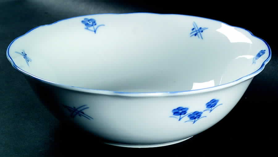 Bouquet Bleu 10" Round Vegetable Bowl by BIA Cordon Bleu-1