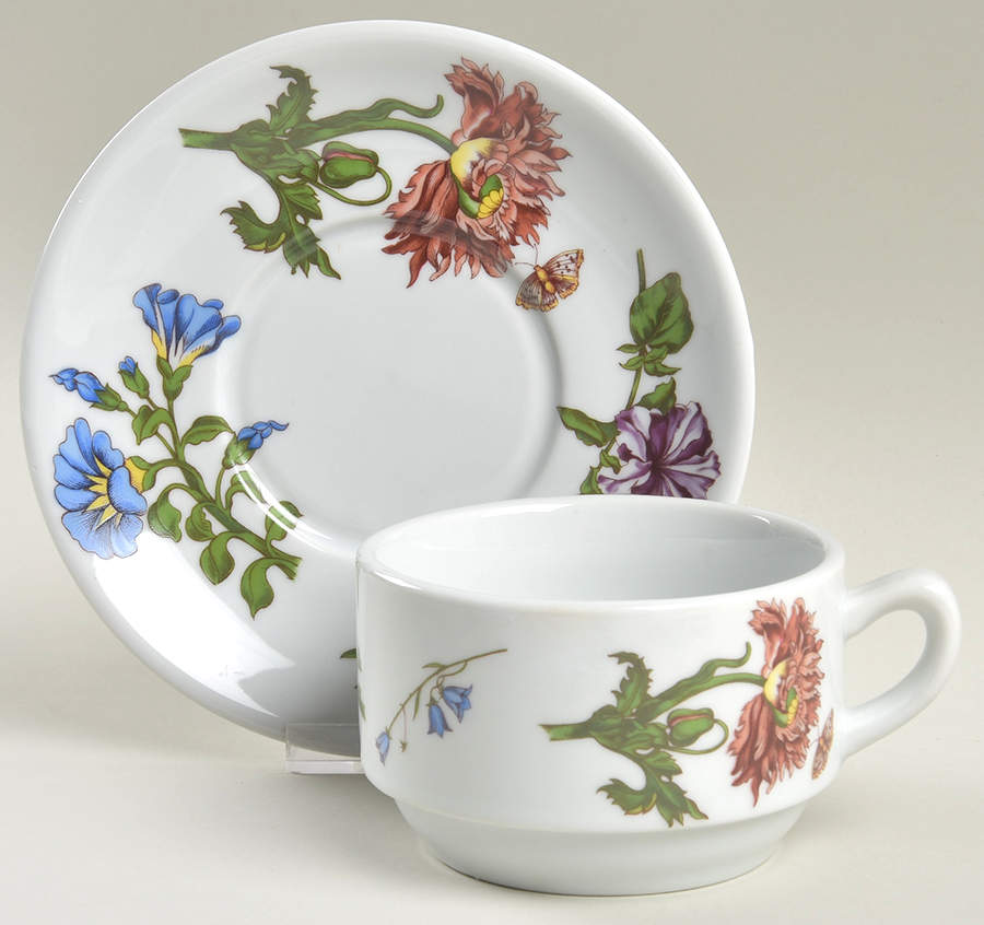 Caroline Flat Cup & Saucer Set by BIA Cordon Bleu-1