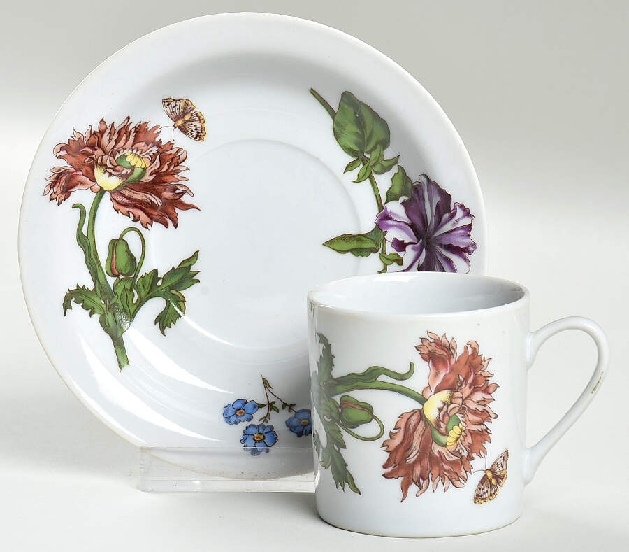 Caroline Flat Demitasse Cup & Saucer Set by BIA Cordon Bleu-1