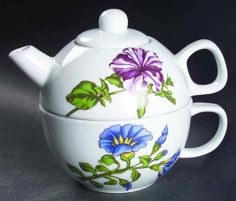 Caroline Individual Teapot & Lid with Cup by BIA Cordon Bleu-1