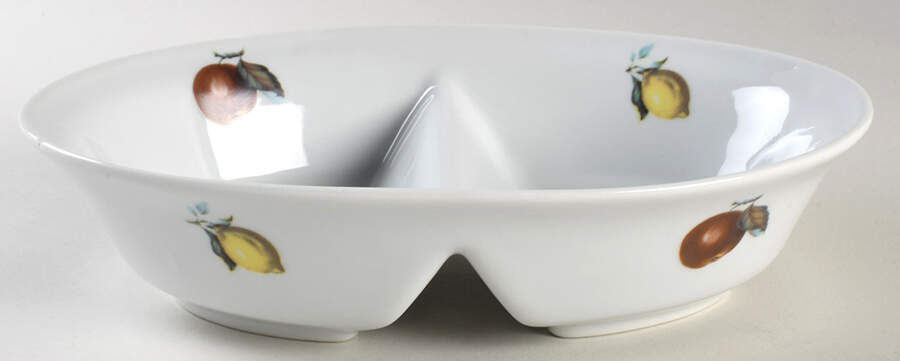 Catherine 10" Oval Divided Vegetable Bowl by BIA Cordon Bleu-1