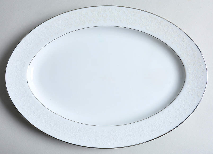 Chantilly Lace 14" Oval Serving Platter by BIA Cordon Bleu-1