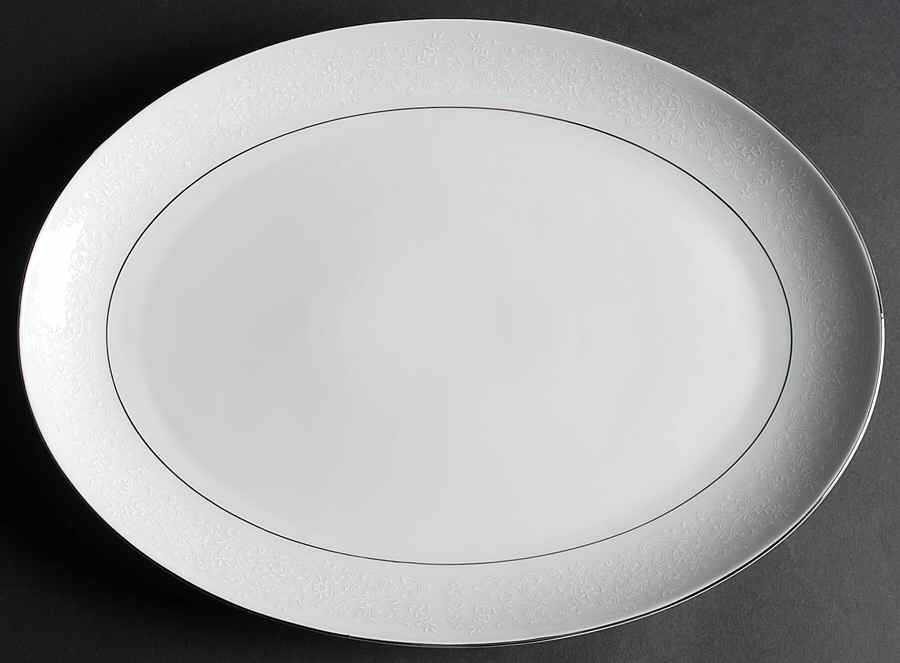 Chantilly Lace 16" Oval Serving Platter by BIA Cordon Bleu-1