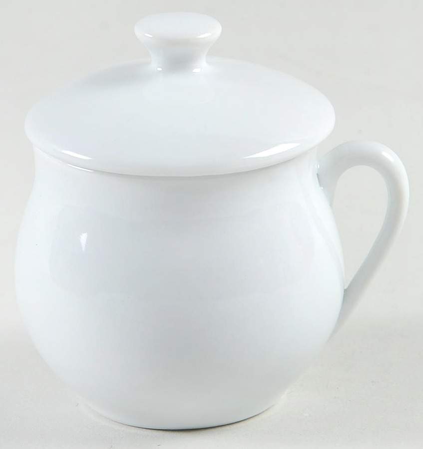 Classic White (Smooth) 2 Pc Pot de Creme w/Lid & Base by BIA Cordon Bleu-1