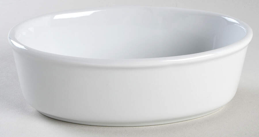 Classic White (Smooth) 7" Oval Baker by BIA Cordon Bleu-1