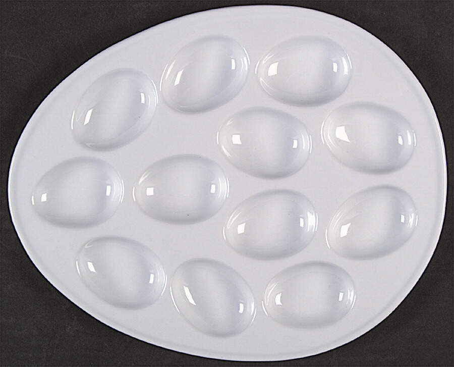 Classic White (Smooth) Deviled Egg Plate by BIA Cordon Bleu-1