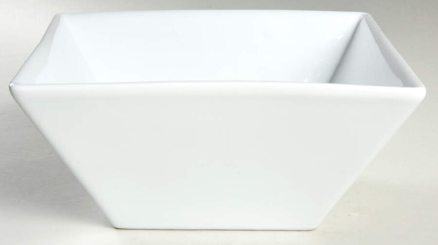 Classic White (Smooth) 9" Square Salad Serving Bowl by BIA Cordon Bleu-1