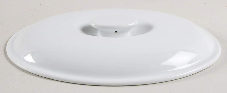 Classic White (Smooth) Lid for 1.25 Qt Oval Covered Casserole by BIA Cordon Bleu-1
