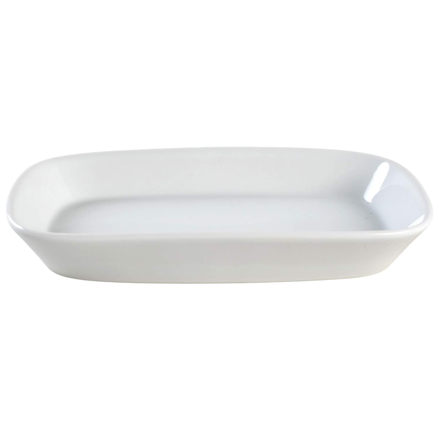 Classic White (Smooth) 9" Rectangular Serving Platter by BIA Cordon Bleu-1