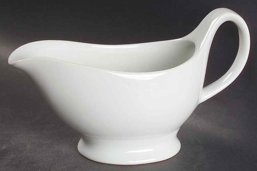 Classic White (Smooth) Gravy Boat by BIA Cordon Bleu-1