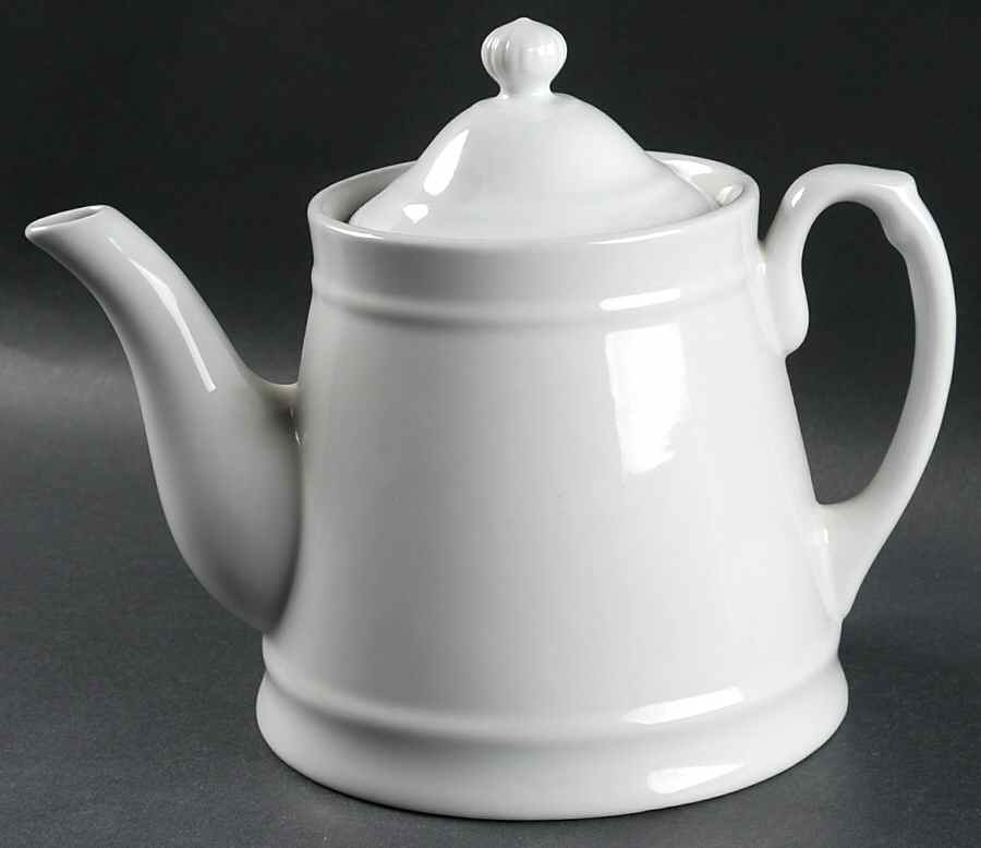 Classic White (Smooth) Coffee Pot & Lid by BIA Cordon Bleu-1