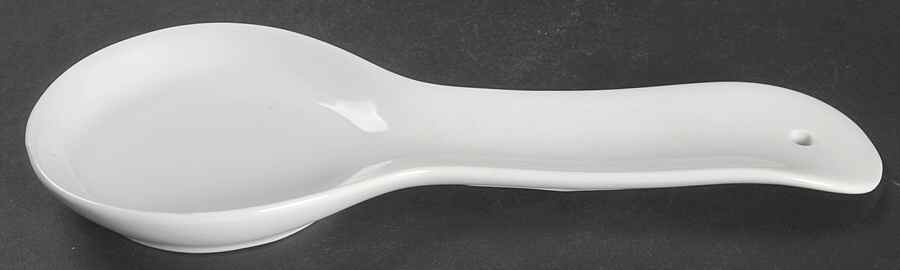 Classic White (Smooth) Spoon Rest/Holder (Holds 1 Spoon) by BIA Cordon Bleu-1