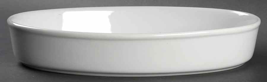 Classic White (Smooth) 13" Oval Baker by BIA Cordon Bleu-1